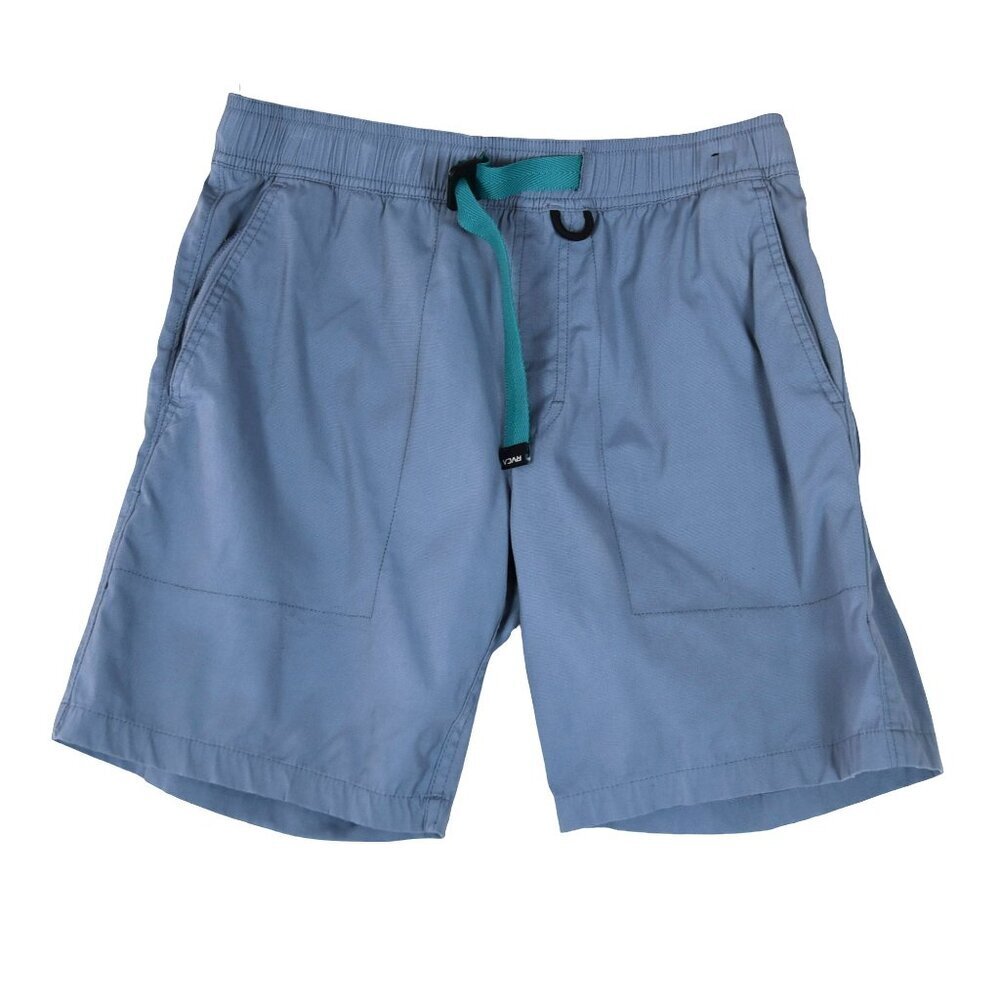 RVCA All-Time Hybrid Shorts Blue Elastic Waist Drawstring Swim Surf Size S